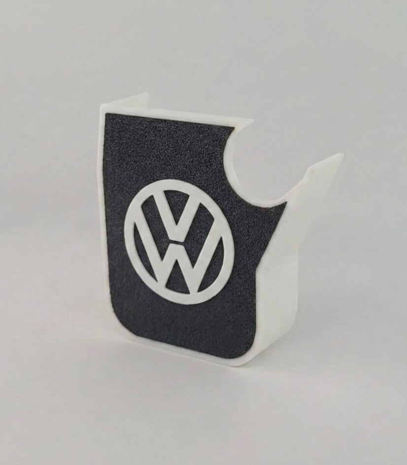 Show & Go (E888.3) White Colour Black Colour Insert Custom VW Logo (Set of 4)